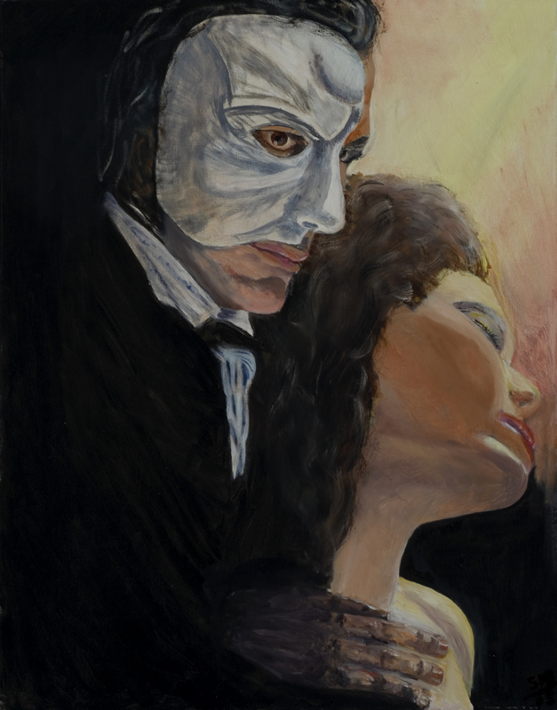 Phantom of the Opera - 22 in x 28 in - Oil on Canvas - 2005 - Private Collection of Joy Hancher